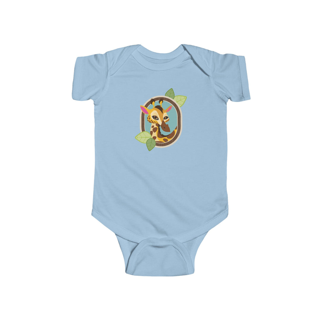Giraffe Portrait of Nature Soft Baby Bodysuit
