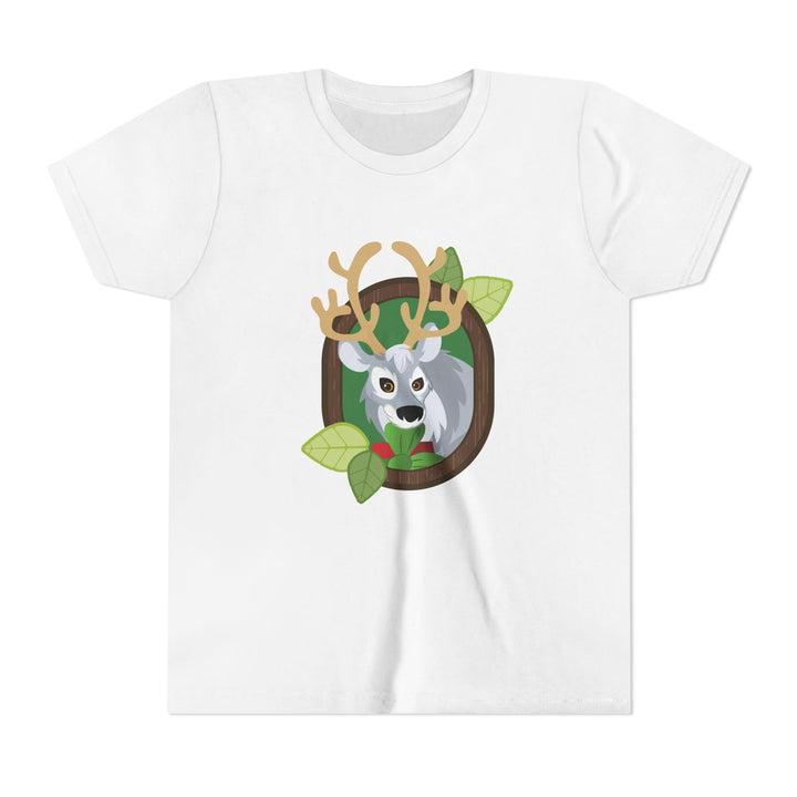 Reindeer Portrait of Nature Youth Soft Shirt