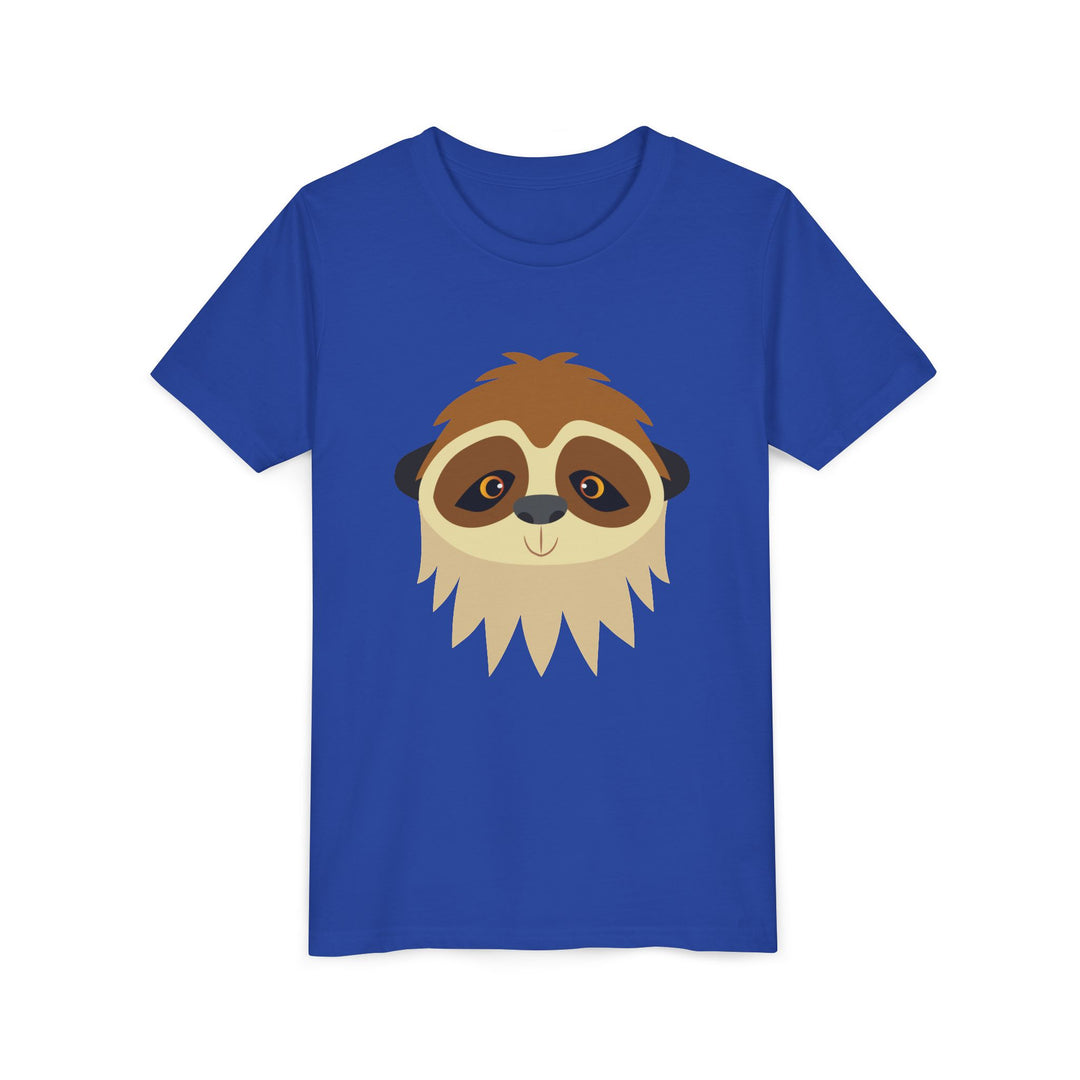 Sloth Wild Faces Youth Soft Shirt
