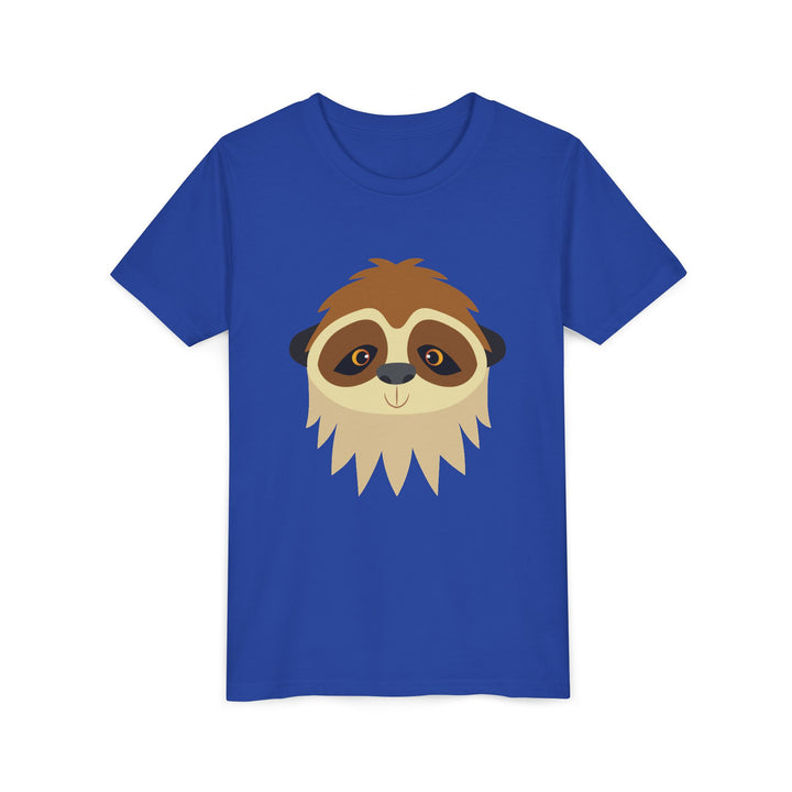 Sloth Wild Faces Youth Soft Shirt