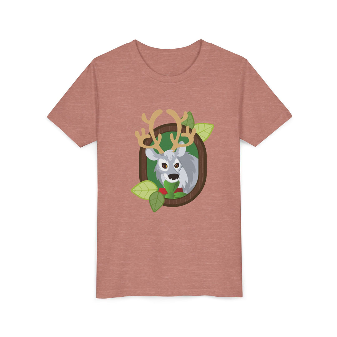 Reindeer Portrait of Nature Youth Soft Shirt