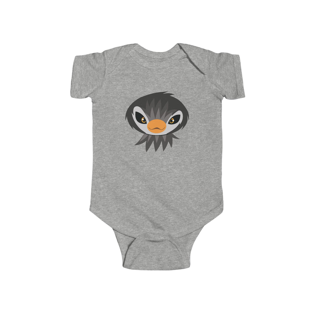 Penguin Wild Faces Soft Baby Onesie