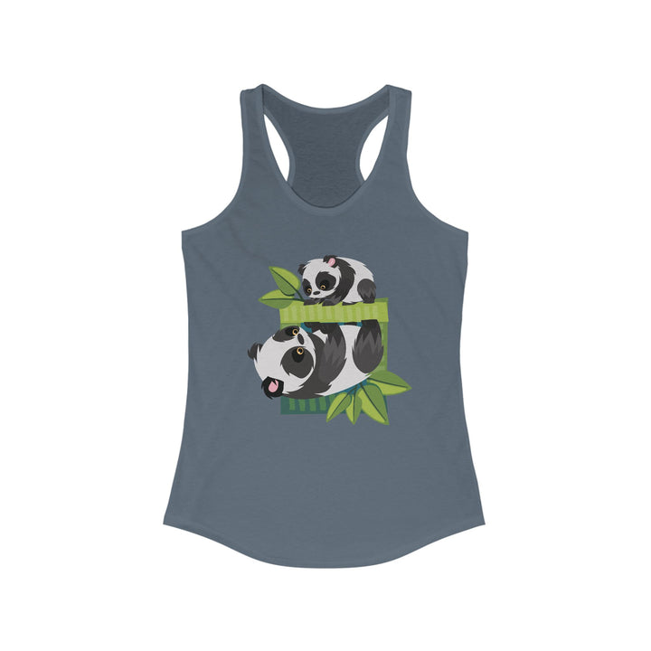 Panda Roll Women's Racerback Athletic Tank