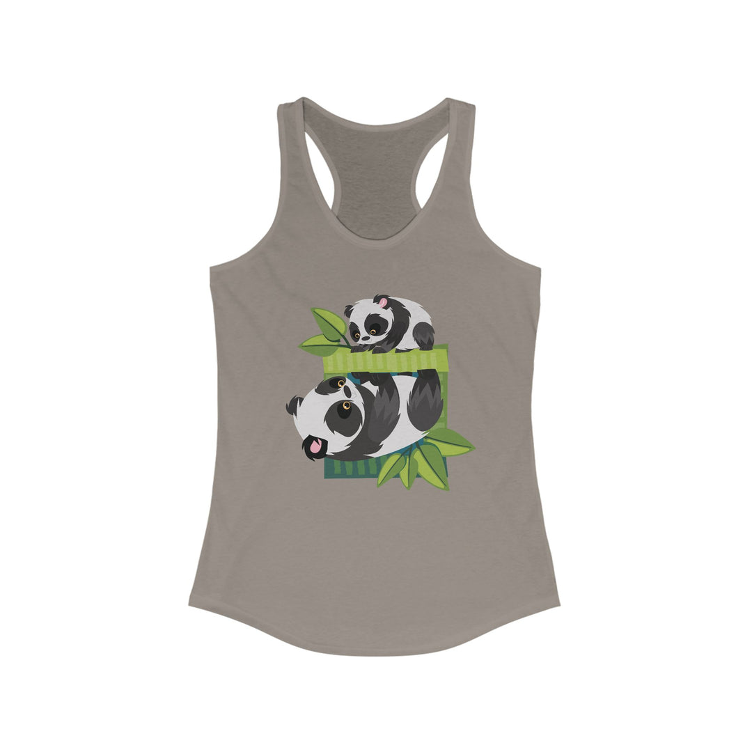 Panda Roll Women's Racerback Athletic Tank