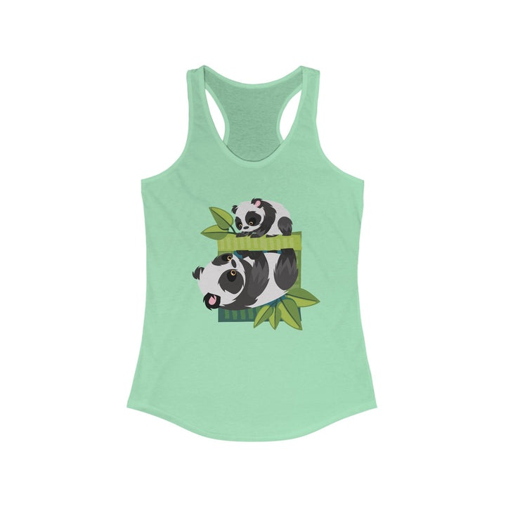 Panda Roll Women's Racerback Athletic Tank