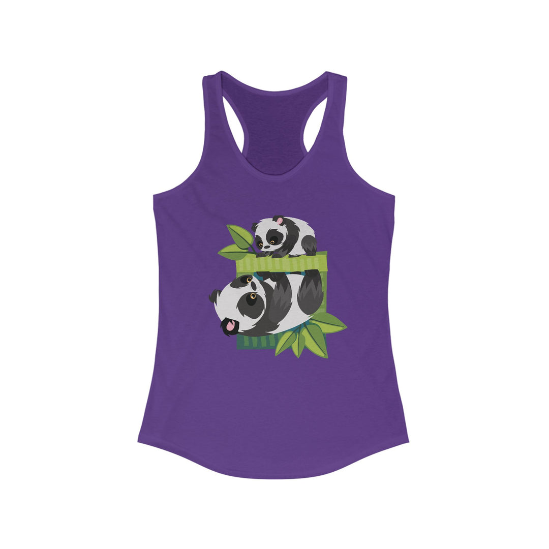 Panda Roll Women's Racerback Athletic Tank