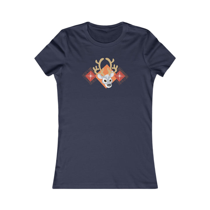 Reindeer Winter Star Women's Cut Tee