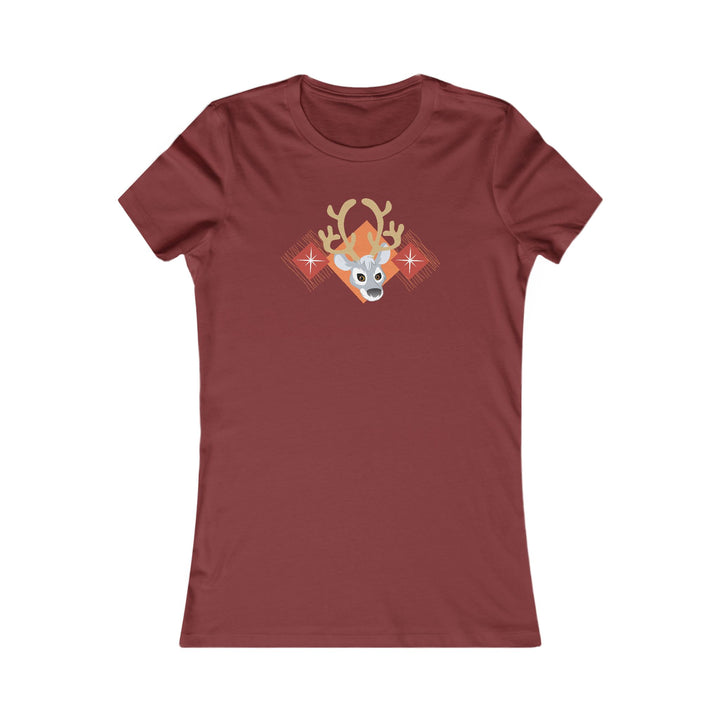 Reindeer Winter Star Women's Cut Tee