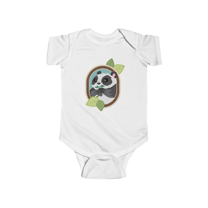 Panda Portrait of Nature Soft Baby Onesie