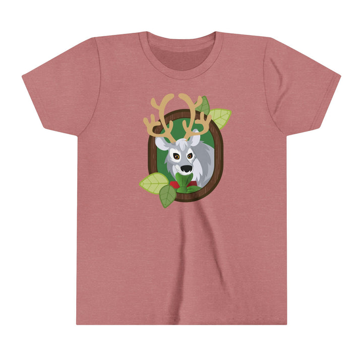 Reindeer Portrait of Nature Youth Soft Shirt