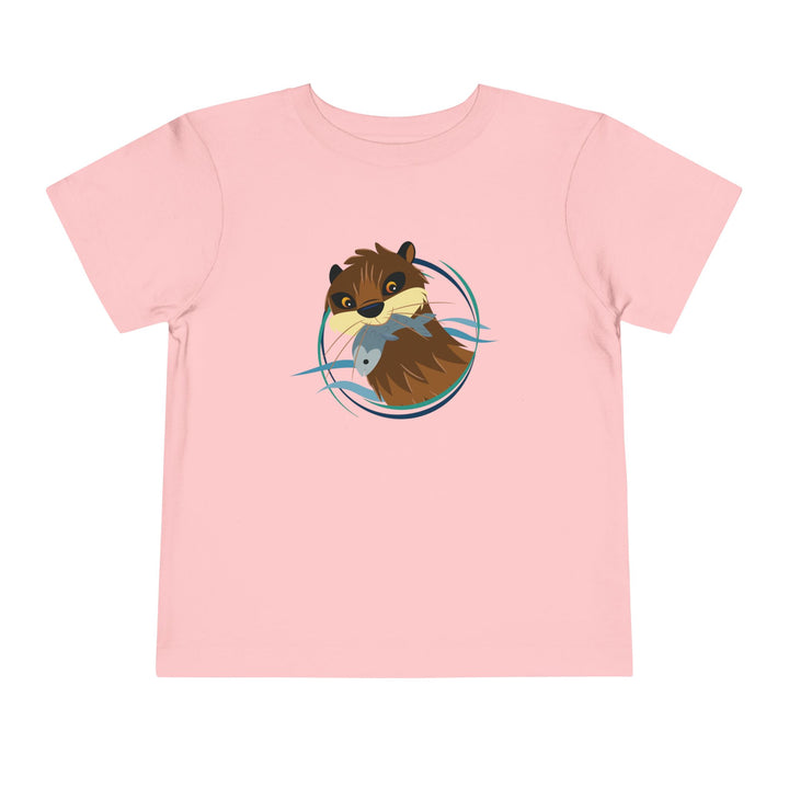 Otter Fishing Toddler Soft Shirt