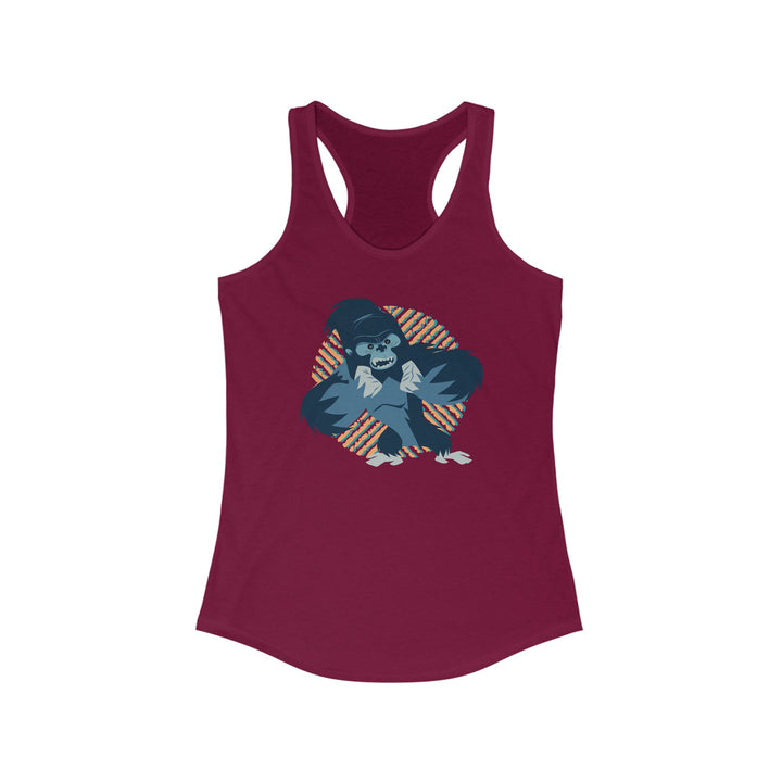 Gorilla Living Wildly Women's Racerback Athletic Tank