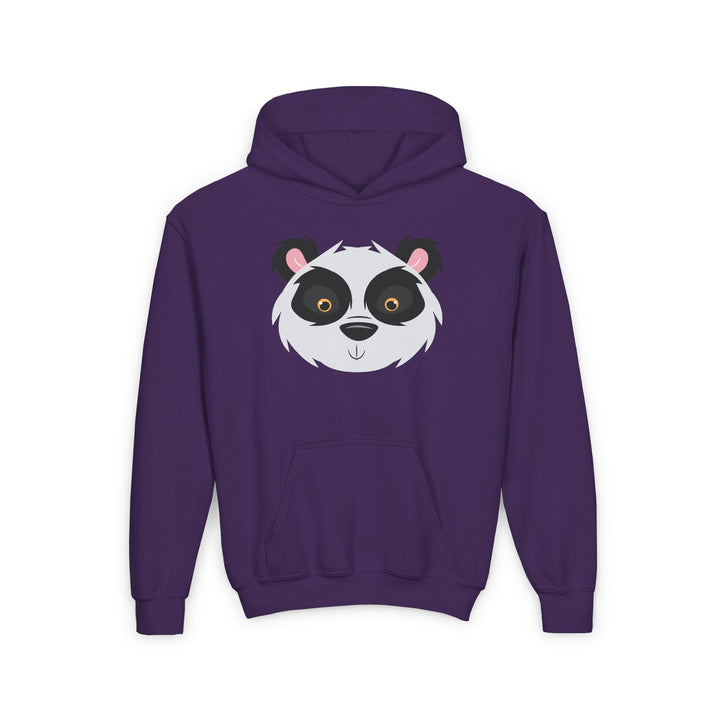 Panda Wild Faces Youth Hooded Sweatshirt