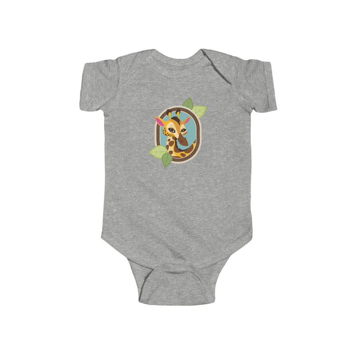 Giraffe Portrait of Nature Soft Baby Bodysuit
