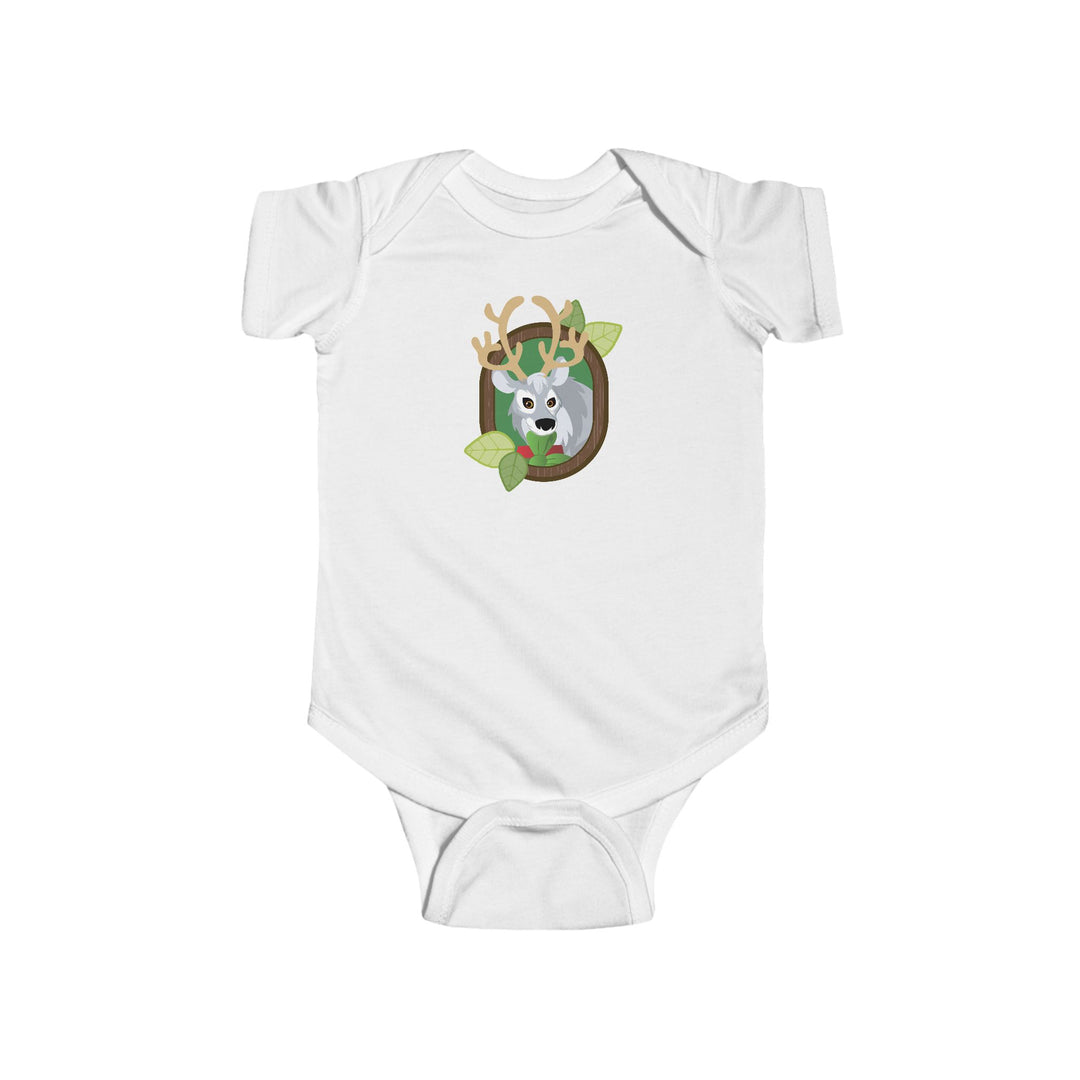 Reindeer Portrait of Nature Soft Baby Bodysuit