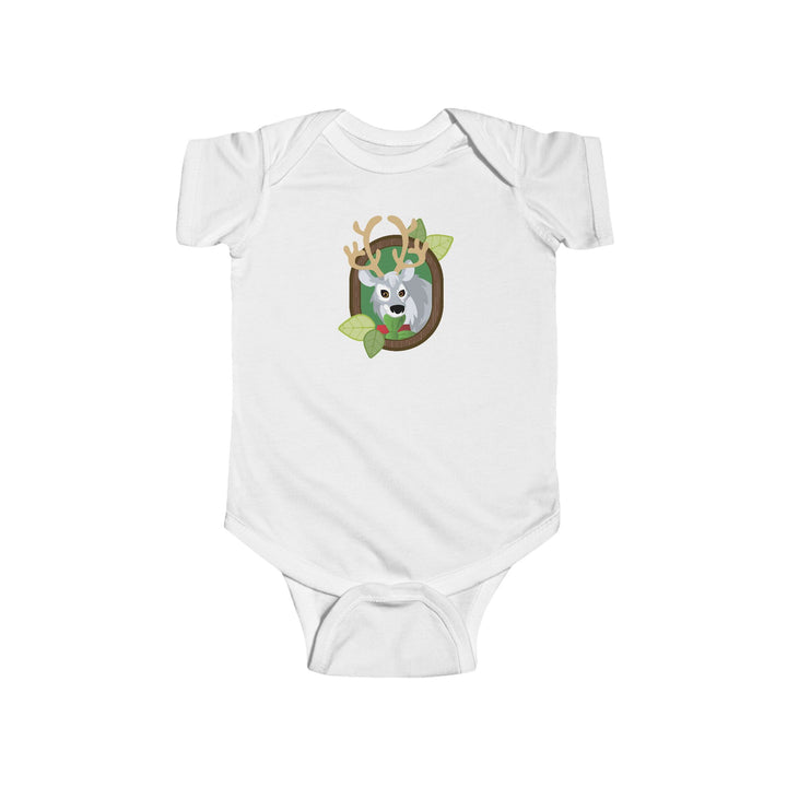 Reindeer Portrait of Nature Soft Baby Bodysuit