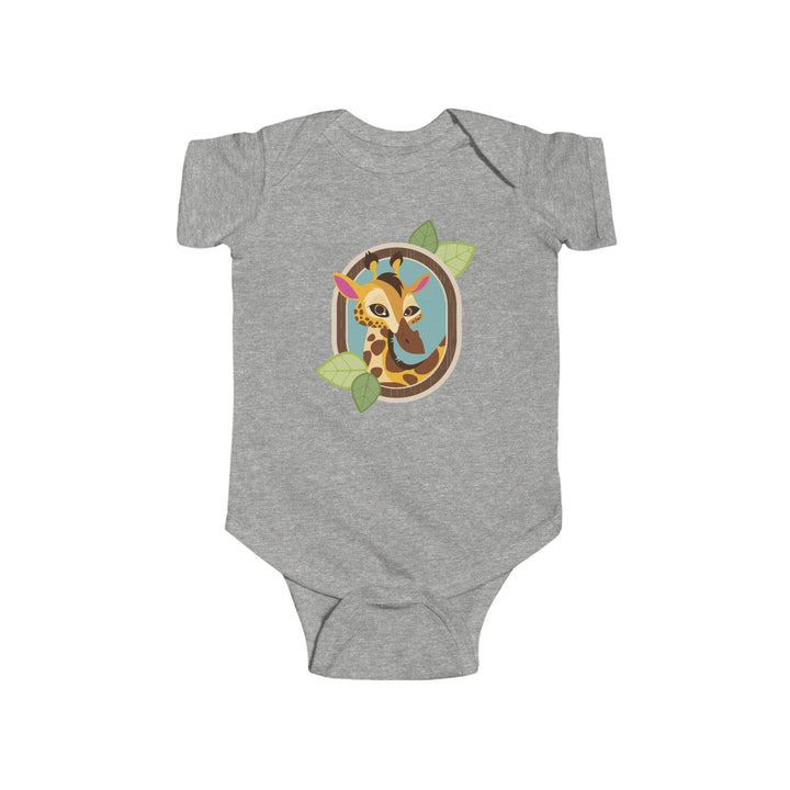 Giraffe Portrait of Nature Soft Baby Onesie