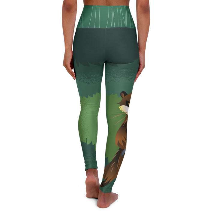 Otter Green High Waisted Yoga Leggings