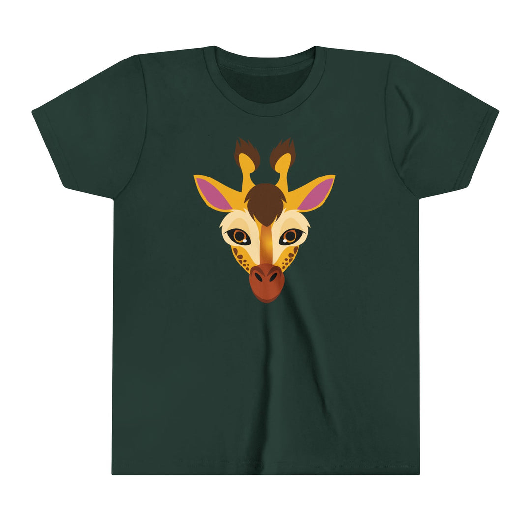 Giraffe Wild Faces Youth Soft Shirt