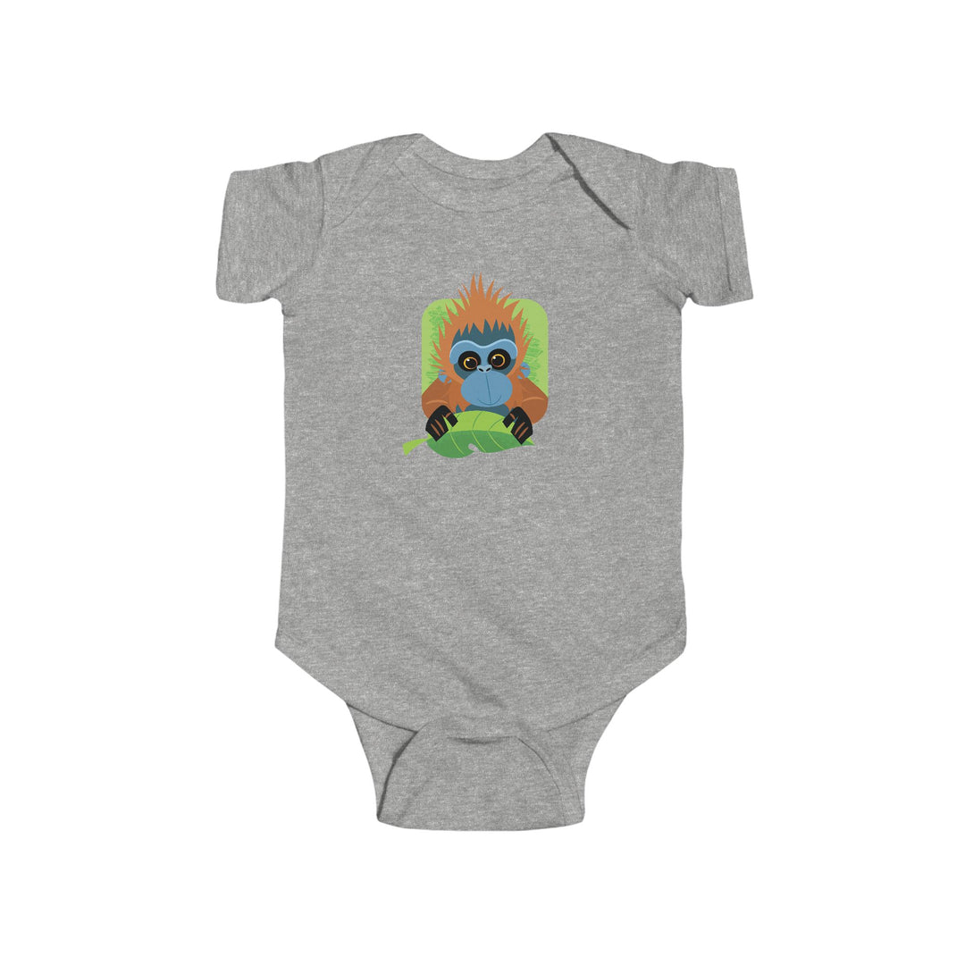 Orangutan In Your Face Soft Baby Bodysuit