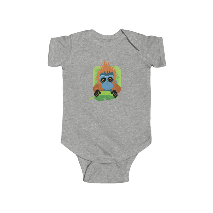 Orangutan In Your Face Soft Baby Bodysuit