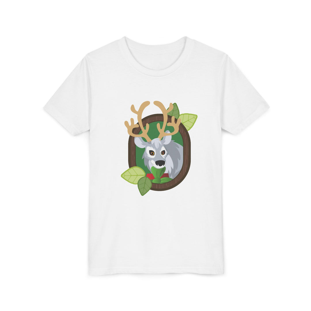 Reindeer Portrait of Nature Youth Soft Shirt