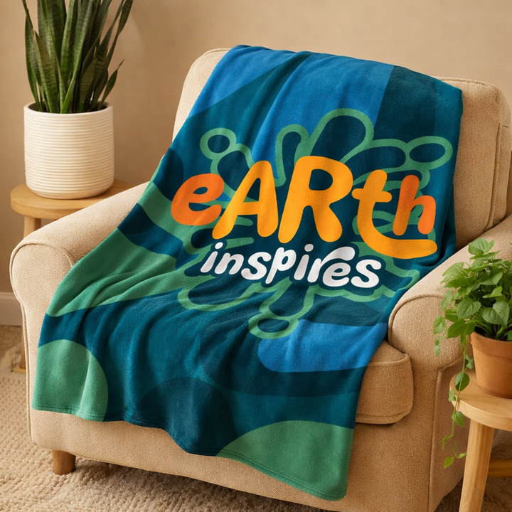 Earth Inspires Soft Plush Blanket | 50 x 60 Throw