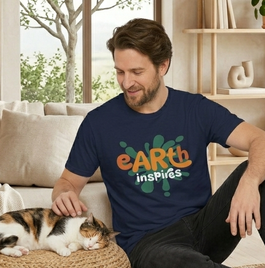 Earth Inspires Adult Soft Graphic Tee