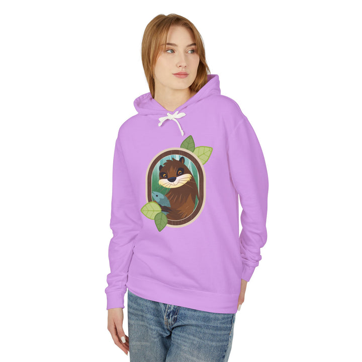 Otter Portrait of Nature Lightweight Hooded Sweatshirt - Adult