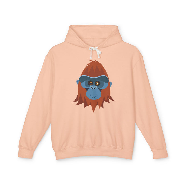 Orangutan Wild Faces Lightweight Hooded Sweatshirt - Adult