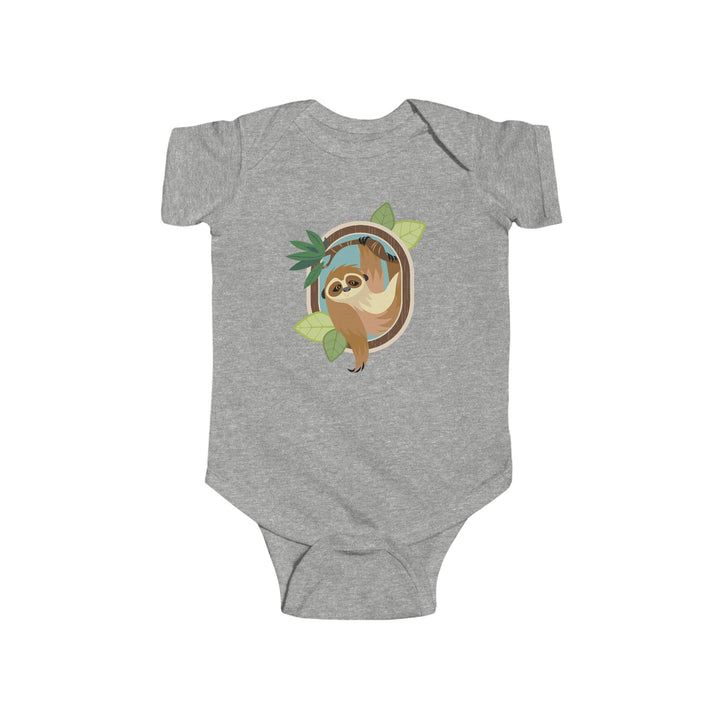 Sloth Portrait of Nature Soft Baby Onesie