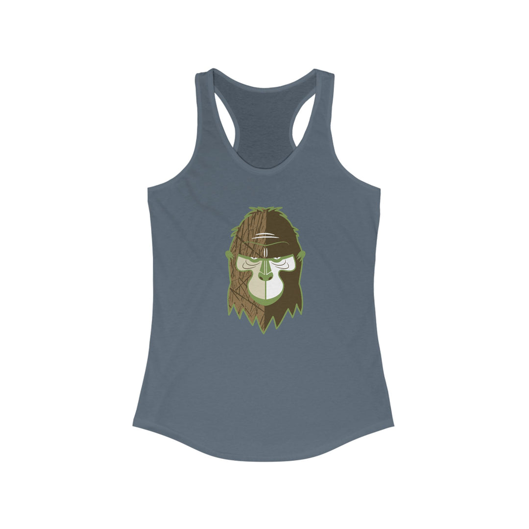 Gorilla Wild Faces Women's Racerback Athletic Tank