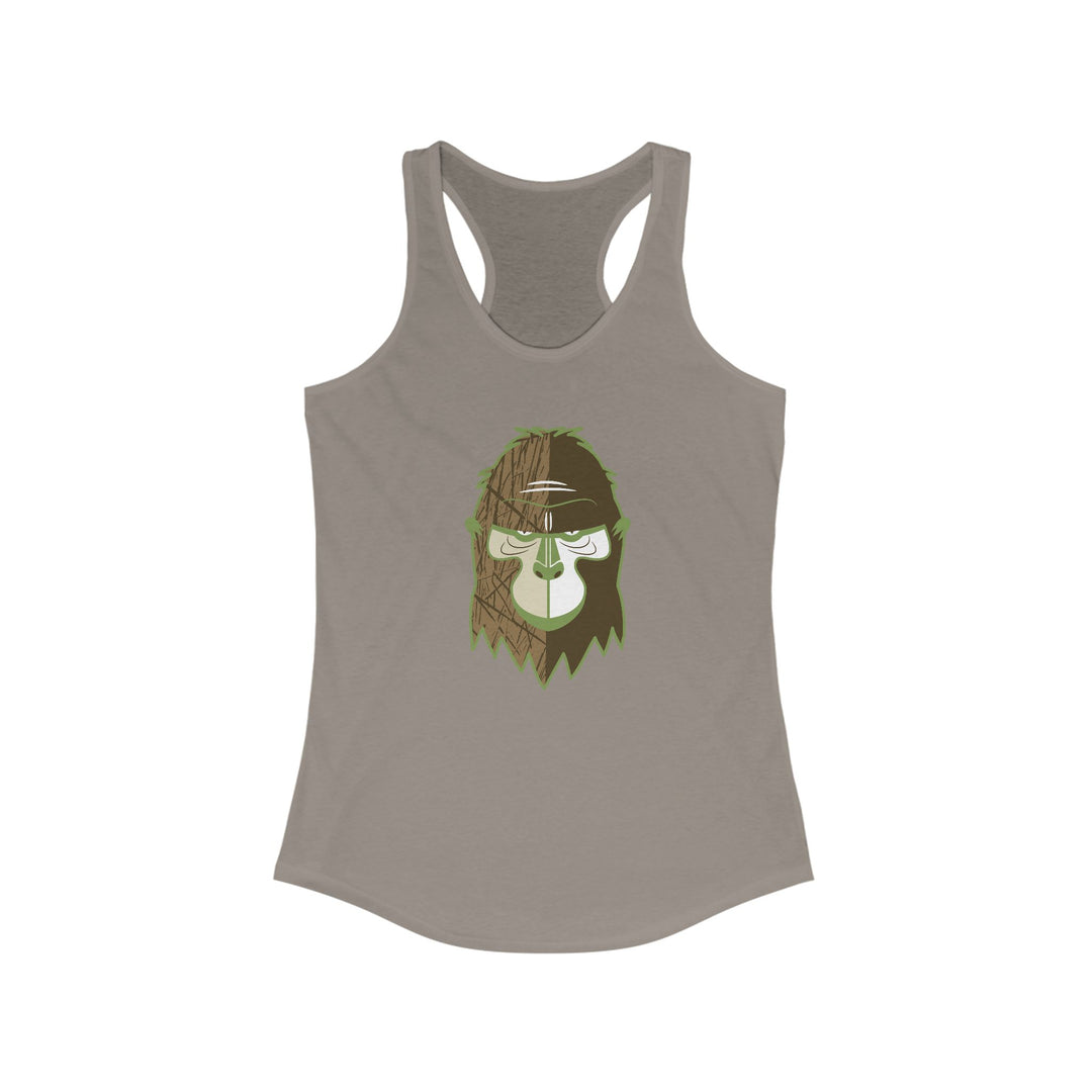 Gorilla Wild Faces Women's Racerback Athletic Tank