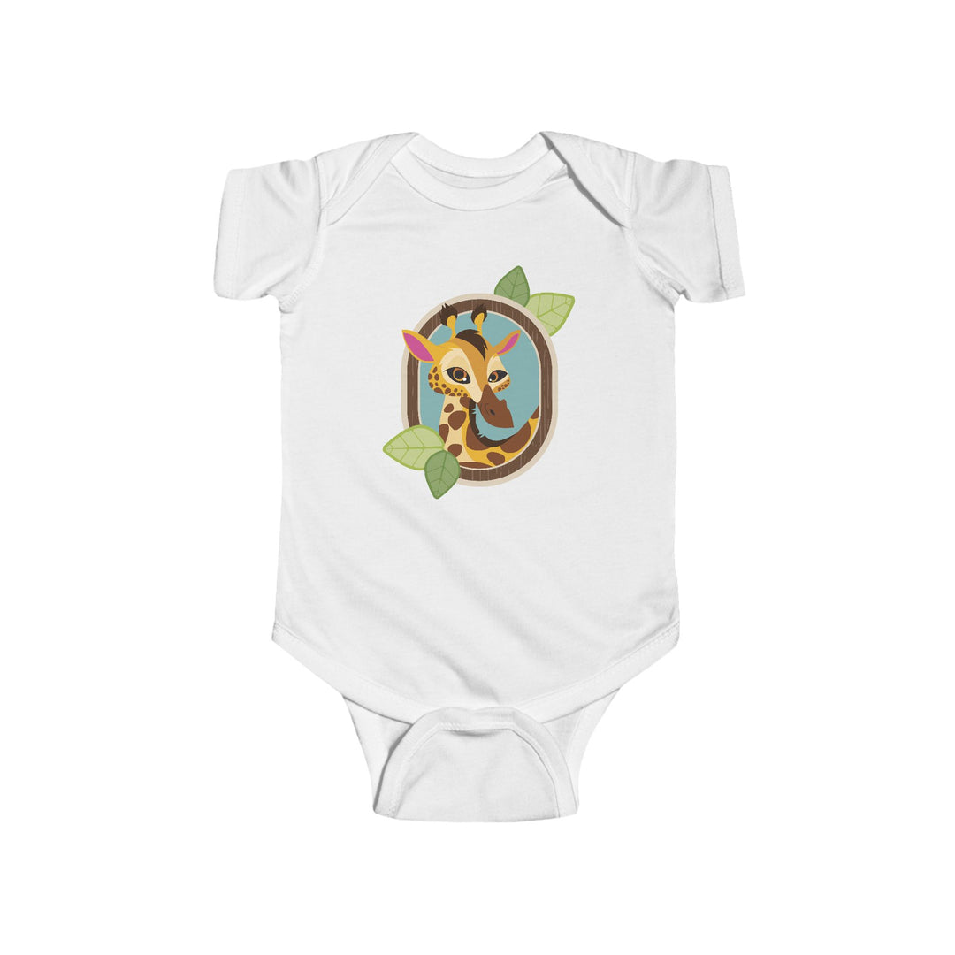 Giraffe Portrait of Nature Soft Baby Onesie