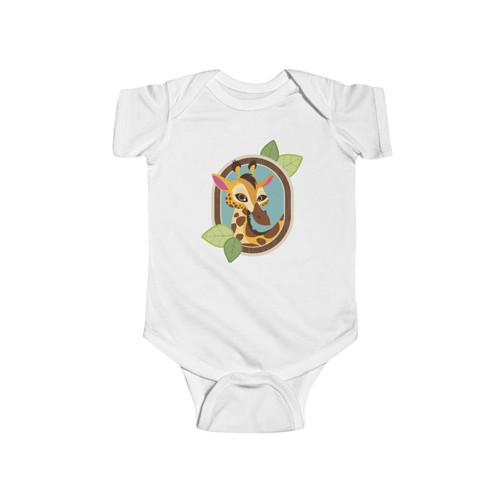 Giraffe Portrait of Nature Soft Baby Onesie