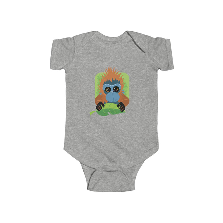 Orangutan In Your Face Soft Baby Onesie