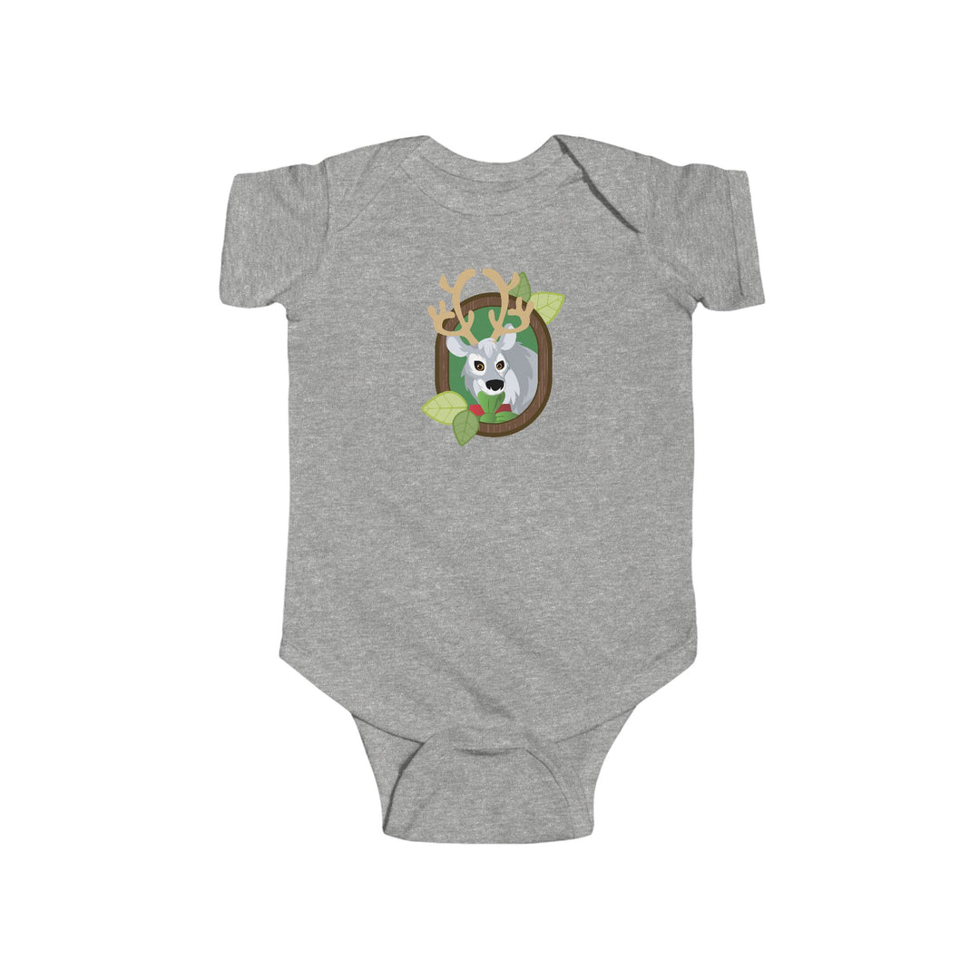 Reindeer Portrait of Nature Soft Baby Bodysuit