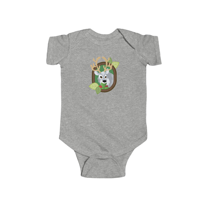 Reindeer Portrait of Nature Soft Baby Bodysuit