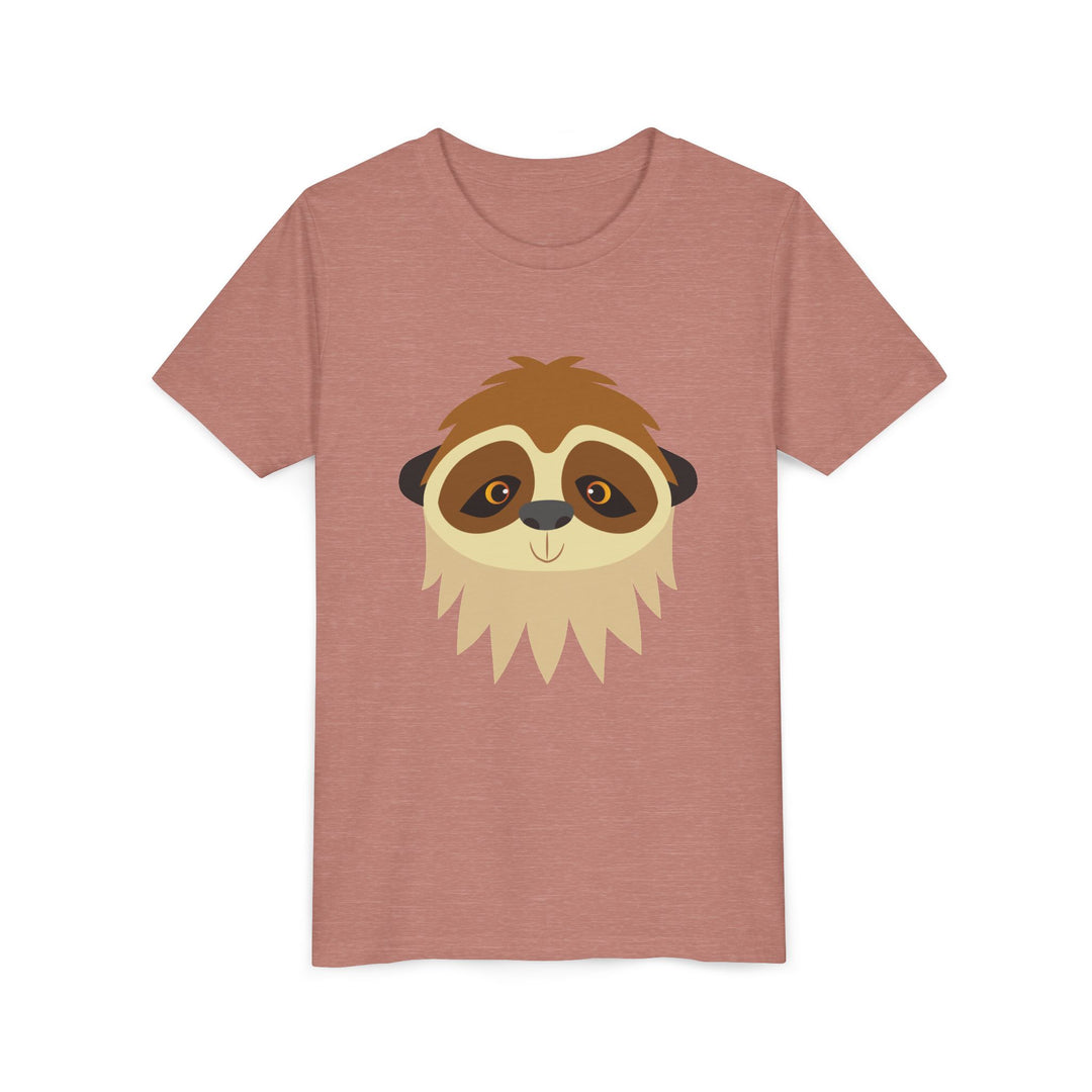 Sloth Wild Faces Youth Soft Shirt