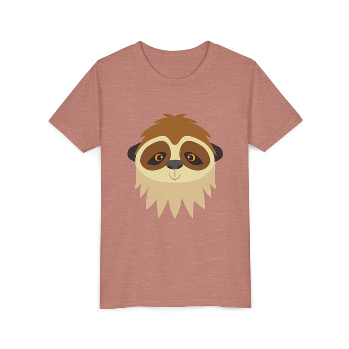 Sloth Wild Faces Youth Soft Shirt