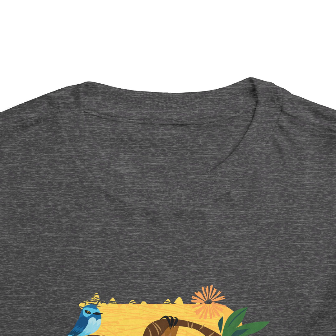 Sloth Hanging Out Flowers Soft Shirt - Toddler