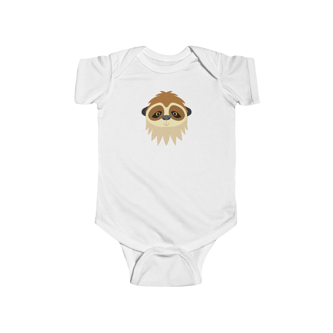 Sloth Wild Faces Soft Baby Bodysuit