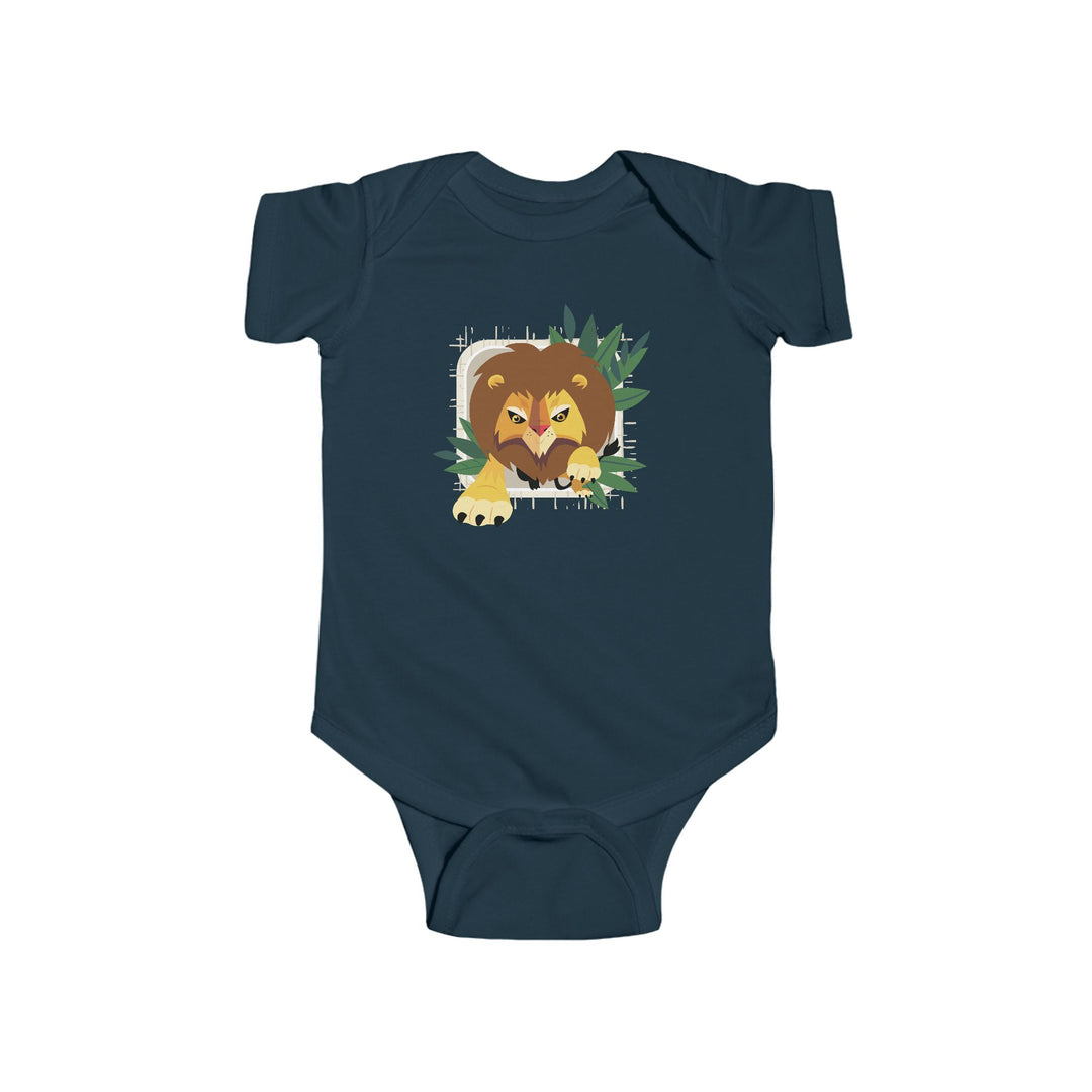 Lion In Your Face Soft Baby Onesie