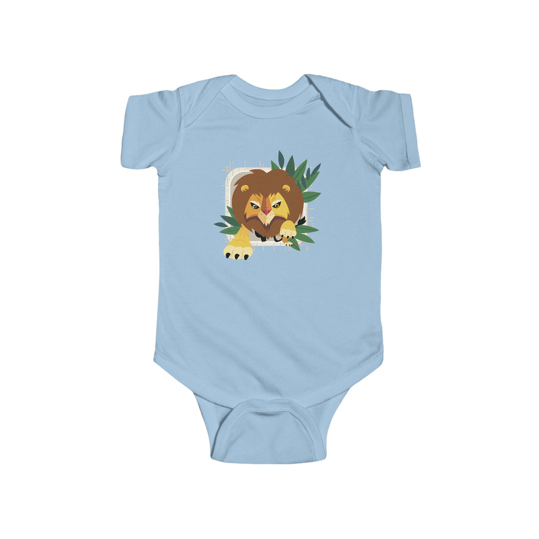 Lion In Your Face Soft Baby Onesie