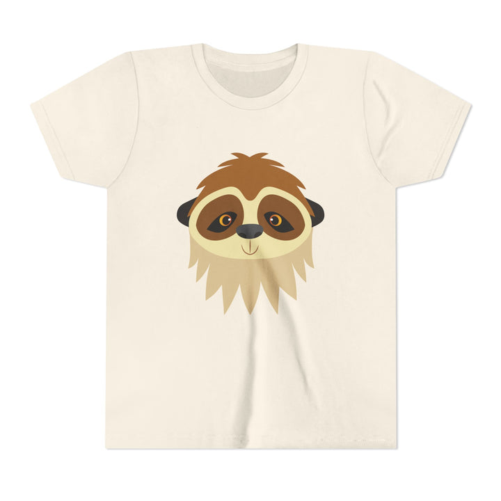 Sloth Wild Faces Youth Soft Shirt