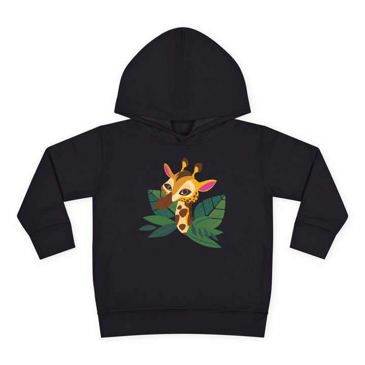 Giraffe Living Wildly Toddler Pullover Fleece Hoodie