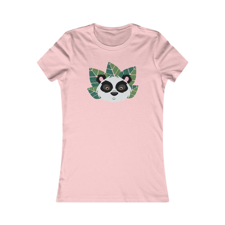 Panda Wild Faces Leaves Women's Cut Tee