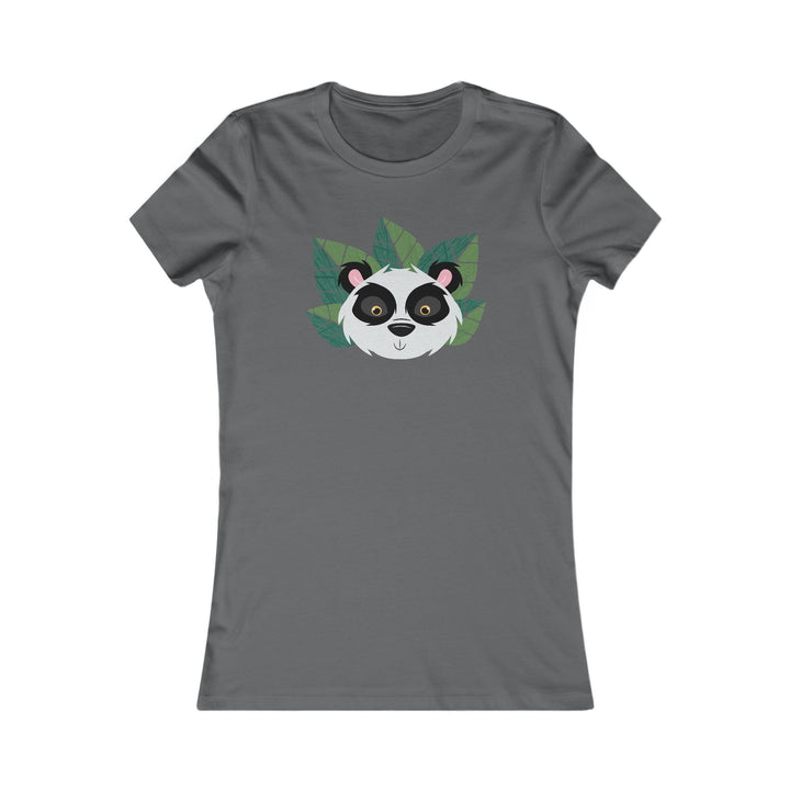 Panda Wild Faces Leaves Women's Cut Tee