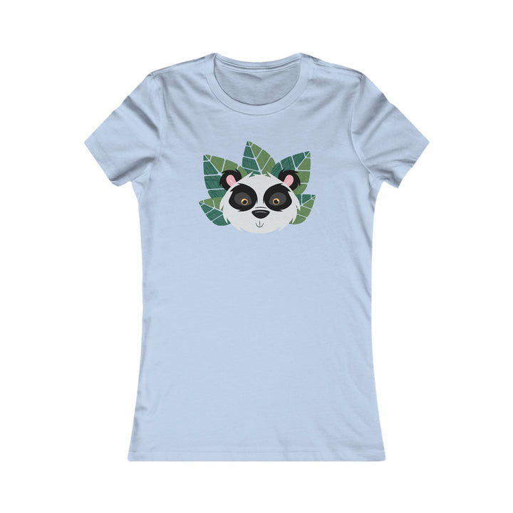 Panda Wild Faces Leaves Women's Cut Tee