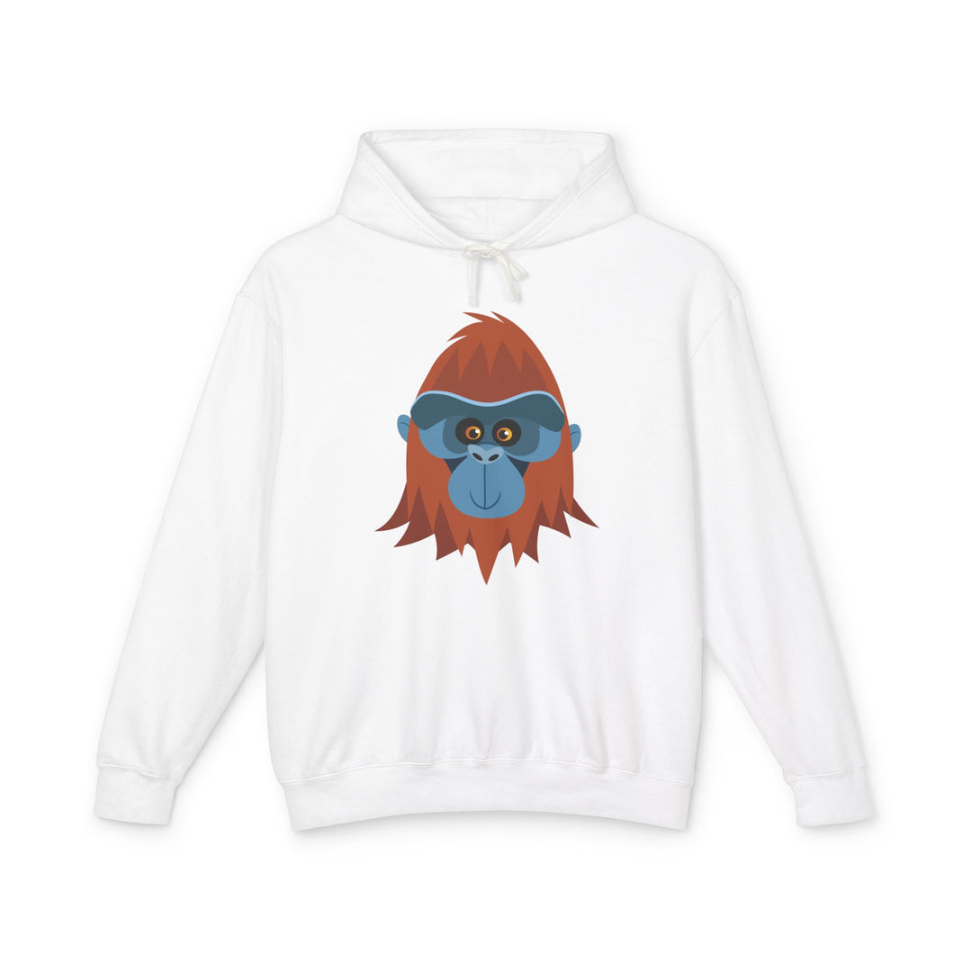 Orangutan Wild Faces Lightweight Hooded Sweatshirt - Adult